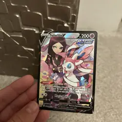 Pokemon Sylveon V TG14/TG30 Full Art Ultra Rare Rapid Strike Holo 200 HP - Image 4