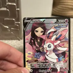 Pokemon Sylveon V TG14/TG30 Full Art Ultra Rare Rapid Strike Holo 200 HP - Image 5