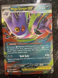 Mega Gengar ex Phantasmal Flames Holo Pokemon TCG 056/094 Ultra Rare - Image 1