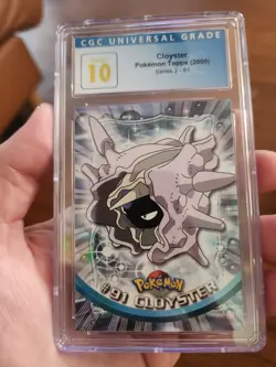 (POP 4) CGC 10 PRISTINE 2000 Topps Pokemon TV Animation Series 2 Cloyster #91 - Image 2