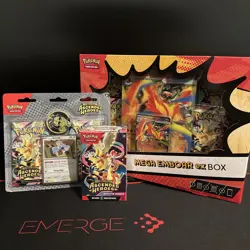 Pokemon TCG Ascended Heroes Booster, Mega Emboar EX Box,Kit Larry's - Image 1