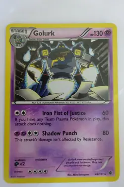 Golurk Holofoil Pokemon #46/101. Plasma Blast Edition. - Image 2