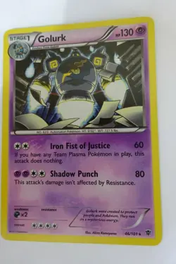 Golurk Holofoil Pokemon #46/101. Plasma Blast Edition. - Image 3