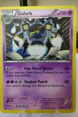 Golurk Holofoil Pokemon #46/101. Plasma Blast Edition. - Image 5