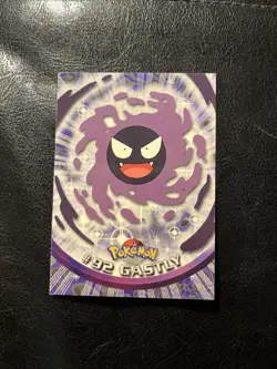 Topps Pokemon Gastly #92 2000 TV Animation Edition Non Holo Blue Logo LP - Image 1