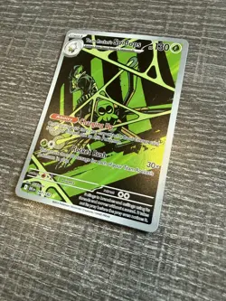 Pokemon Team Rocket's Spidops Illustration Rare Destined Rivals 187/182 Holo NM - Image 5