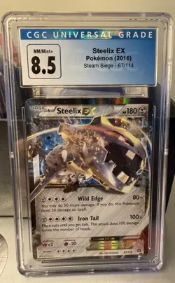Steelix EX 67/114 Ultra Rare - Pokemon Steam Siege CGC 8.5 NM/ MINT - Image 1