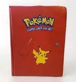 VINTAGE [1999] Pokemon Pikachu Red Collector's Album Pocket Binder Official - Image 1