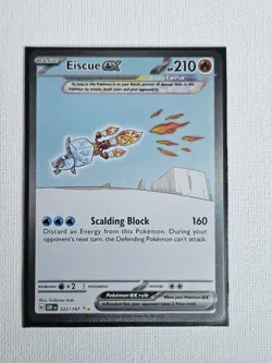 Eiscue ex 2021 Obsidian Flames FA SIR 222/197 Pokemon - Image 1