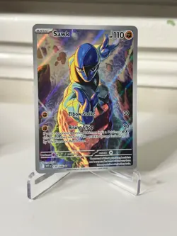 Sawk 130/086 Illustration Rare Pokemon TCG SV: White Flare NM - Image 1