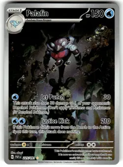 Pokemon TCG Palafin 225/91 Paldean Fates Illustration Rare NM - Image 1