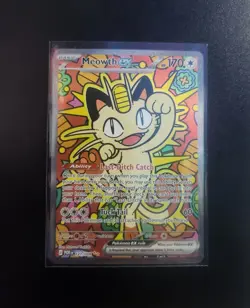 Meowth ex 121/088 ENGLISH Special Illustration Rare - Perfect Order SIR Pokemon - Image 1
