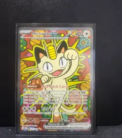 Meowth ex 121/088 ENGLISH Special Illustration Rare - Perfect Order SIR Pokemon - Image 2