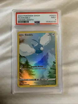 2023 Pokemon SWSH Crown Zenith Swablu Galarian Gallery #GG27/GG70 PSA 9 - Image 1