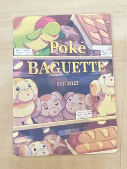 Pokemon Fidough custom bookmark Illustration Rare - Fan Art - Image 1