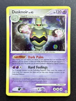 Pokemon TCG Dusknoir 2/130 Diamond & Pearl Base Set Holo Rare Good Condition - Image 1
