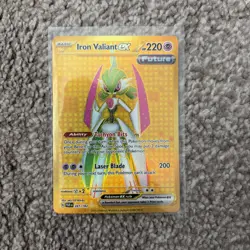 Pokemon Iron Valiant EX Holo Card 261/182 Sv04: Paradox Rift - Image 1