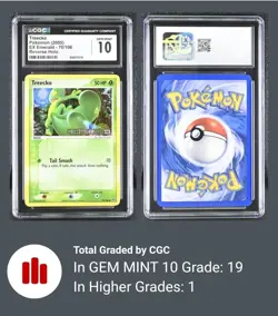 Pokemon TCG Treecko Card Emerald Reverse Holo, Stamped, 70/106 Cgc Gem 10 - Image 3