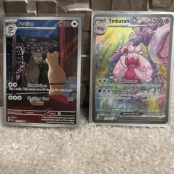 Persian Full Art 2024 and Tinkaton Full Art Ex Pokemon Cards LOT OF 2 - Image 1
