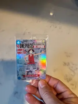 🔥🏀 One Piece Monkey.D.Luffy US College Basketball Promo Card *SEALED* 🏀🔥 - Image 1