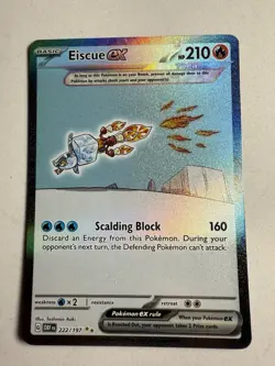 Eiscue ex - 222/197 - Pokemon Obsidian Flames Special Illustration Rare Card NM - Image 1