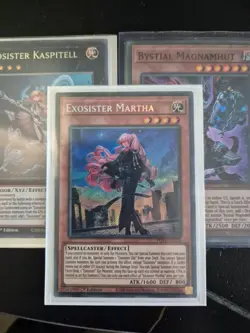 Yu-Gi-Oh! TCG Exosister Martha secret rare + 2 free cards POTE-EN025 - Image 1