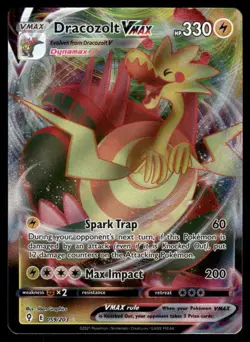 Pokemon Cards Dracozolt VMAX 059/203 Evolving Skies Holo VMAX Rare NM - Image 1