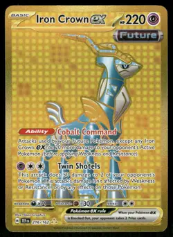 Pokemon Cards Iron Crown ex 216/162 Temporal Forces Hyper Rare NM - Image 1