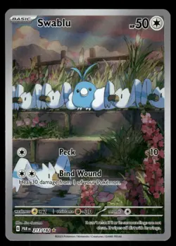 Pokemon Cards Swablu 213/182 Paradox Rift Illustration Rare NM - Image 1