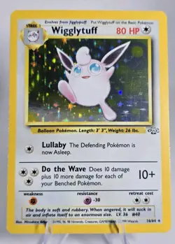 Wigglytuff 16/64 Jungle Holographic Pokemon Card - Image 1