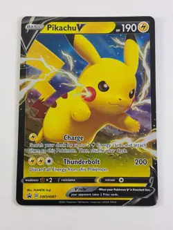 Pikachu V - Holo Promo SWSH: Sword & Shield Promo Cards SWSH061 LP - Image 1