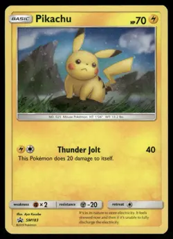 Pokemon Cards Pikachu SM183 Sun & Moon Promo LP - Image 1