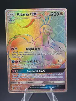 Pokemon Altaria GX Full Art Secret Rare Holo 72/70 Dragon Majesty Card - Image 1