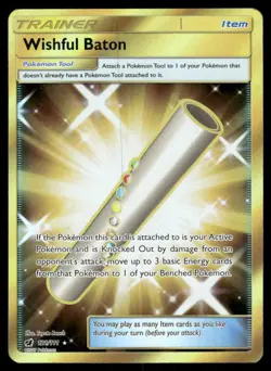 Pokemon Cards Wishful Baton 121/111 Crimson Invasion Secret Rare LP - Image 1