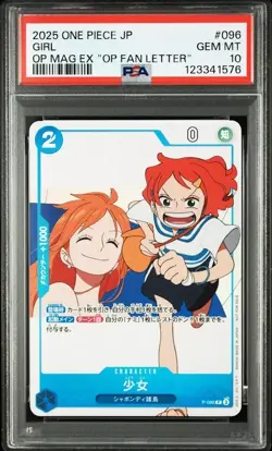 PSA 10 ONE PIECE Card Girl Promo P-096 Japanese ONE PIECE magazine - Image 2