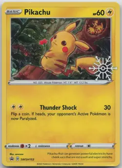 Pikachu - (Holiday Calendar) Promo Electric SWSH: Sword & Shield Promo Cards SWS - Image 1