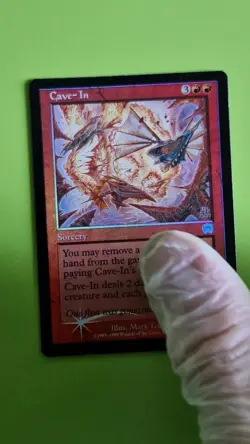 MTG FOIL CAVE-IN, Mercadian Masques. Very Good. PRE MODERN - Image 2