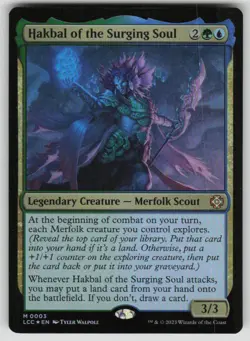 Hakbal of the Surging Soul Foil Commander: The Lost Caverns of Ixalan 3 MTG NM - Image 1