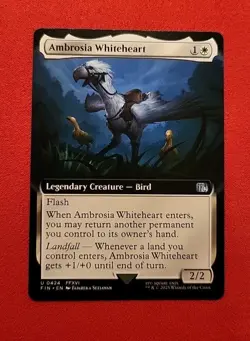 Ambrosia Whiteheart (Extended Art) Final Fantasy Regular 424 FIN MTG FF - Image 1
