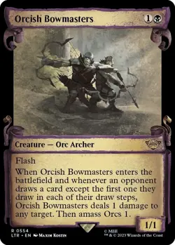 Orcish Bowmasters - Foil - Showcase Scrolls Near Mint, English LOR - Image 1