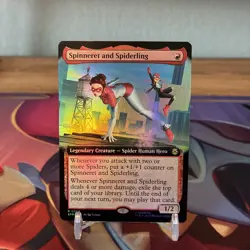 Magic the Gathering - Spinneret and Spiderling 0264 -Marvel's Spider-Man - Art - Image 1