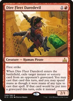 ~1x Dire Fleet Daredevil x1 ~NM~ RIX Magic the Gathering MtG~ - Image 1