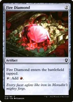 X 1 Fire Diamond NM-M Baldur's Gate 313 MTG Magic the Gathering - Image 1