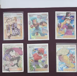 Pokemon Trainer Supporter Full Art Foil Lot (6) Jessie & James, Ball Guy - Image 1