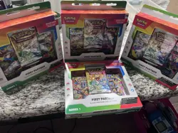 LOT X 4 : Pokemon First Partner Illustration Collection Series 1: Sealed In Hand - Image 1