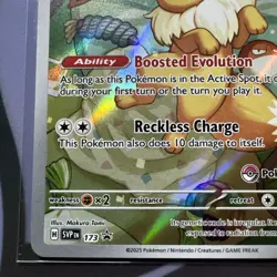 Pokemon TCG Eevee 173 Pokemon Center Stamped Promo Prismatic Evolutions #3 LP - Image 2