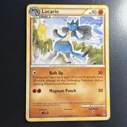 Pokemon Lucairo Rare HGSS Unleashed 19/95 Regular NM - Image 1
