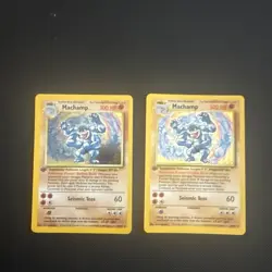 Pokemon TCG Machamp Base Set 8/102 Holo Unlimited Holo Rare 1st Edition - Image 1