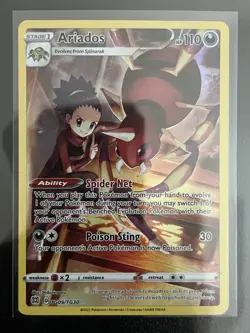 Ariados TG09/TG30 SWSH Brilliant Stars Trainer Gallery Holo Pokemon TCG 2022 NM - Image 1