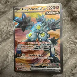 Pokemon TCG Sandy Shocks ex 228/182 Paradox Rift Full Art Ultra Rare Holo NM - Image 1